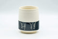 Tezumi — Japanese Teacup - Butterflies Black and White Yunomi - 190ml — front view
