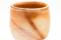 Tezumi — Japanese Teacup - 緋襷 Hidasuki Bizen-yaki Yunomi - 220ml — tipped to show the interior