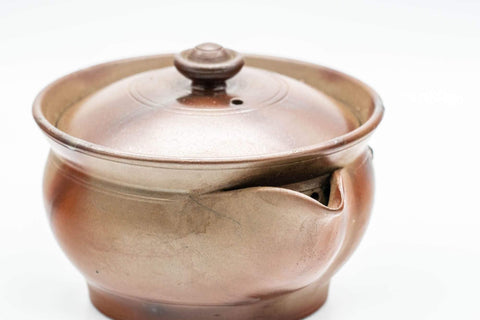 Japanese Houhin - 柴岡陶泉堂 Shibaoka Tosendou Hidasuki Bizen-yaki Do-ake Teapot - 120ml - Tezumi