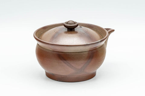 Japanese Houhin - 柴岡陶泉堂 Shibaoka Tosendou Hidasuki Bizen-yaki Do-ake Teapot - 120ml - Tezumi