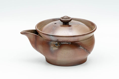 Japanese Houhin - 柴岡陶泉堂 Shibaoka Tosendou Hidasuki Bizen-yaki Do-ake Teapot - 120ml - Tezumi