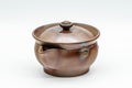 Japanese Houhin - 柴岡陶泉堂 Shibaoka Tosendou Hidasuki Bizen-yaki Do-ake Teapot - 120ml - Tezumi