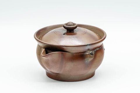 Japanese Houhin - 柴岡陶泉堂 Shibaoka Tosendou Hidasuki Bizen-yaki Do-ake Teapot - 120ml - Tezumi