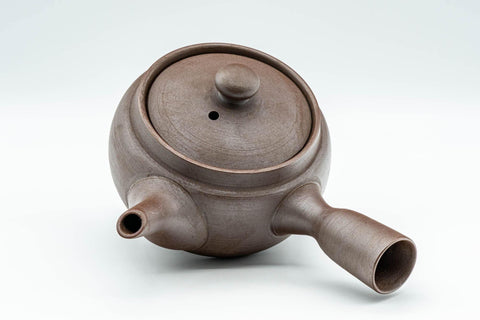 Tezumi — Japanese Kyusu - Classic Banko-yaki Mesh Filter Teapot - 300ml — interior view showing the filter