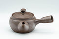 Tezumi — Japanese Kyusu - Classic Banko-yaki Mesh Filter Teapot - 300ml — side view with the lid and side handle