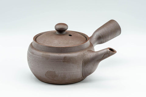 Tezumi — Japanese Kyusu - Classic Banko-yaki Mesh Filter Teapot - 300ml — three-quarter view