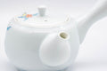 Japanese Kyusu - White Floral Arita-yaki Debeso Teapot - 200ml - Tezumi