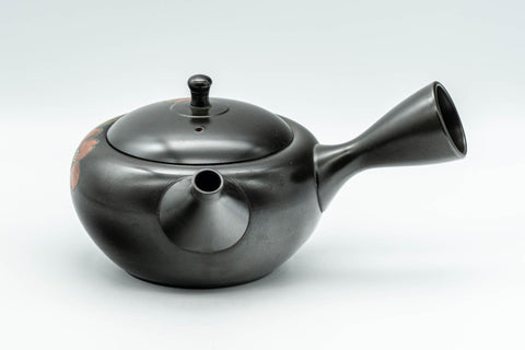 Japanese Kyusu - 昭龍 Shoryu - Black Kurodei Tokoname-yaki Sasame Teapot - 330ml