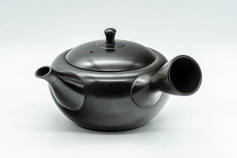 Japanese Kyusu - 昭龍 Shoryu - Black Kurodei Tokoname-yaki Sasame Teapot - 330ml