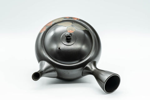 Japanese Kyusu - 昭龍 Shoryu - Black Kurodei Tokoname-yaki Sasame Teapot - 330ml