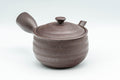 Tezumi — Japanese Kyusu - Striped Banko-yaki Teapot - 240ml — top-down view of the lid