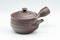Tezumi — Japanese Kyusu - Striped Banko-yaki Teapot - 240ml — three-quarter view