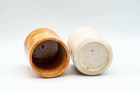 Japanese Teacup Set - Three Uniquely Glazed Tsutsu-gata Yunomi  - 120ml - Tezumi