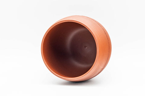 Japanese Tea Set - Red Tokoname-yaki Debeso Kyusu Teapot and 5 Bamboo Yunomi Teacups in Wooden Box