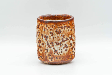 Japanese Teacup Set - Five Unique Shino Glazed Yunomi in Wooden Box - 100ml - Tezumi