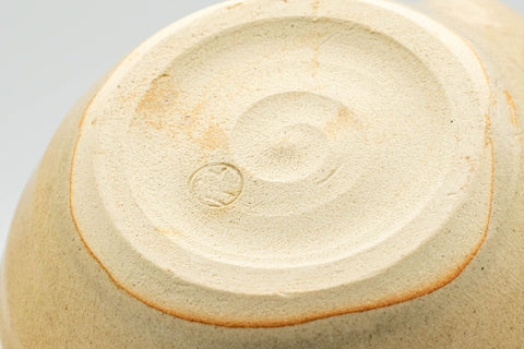 Japanese Tea Set - Beige Hagi-yaki Do-ake Kyusu Teapot and 6 Yunomi Teacups in Wooden Box