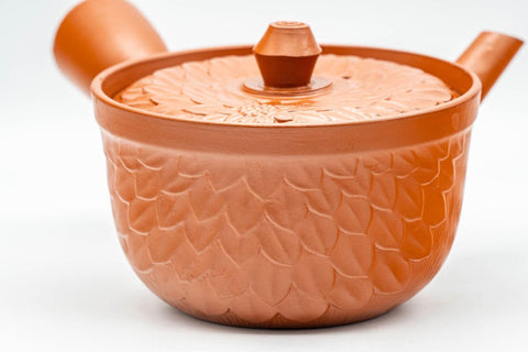 Japanese Kyusu - Floral Patterned Tokoname-yaki Teapot - 240ml - Tezumi