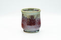 Japanese Teacup - Green and Purple Glaze Yunomi - 180ml - Tezumi