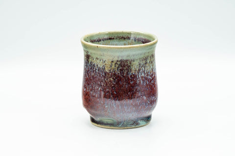 Japanese Teacup - Green and Purple Glaze Yunomi - 180ml - Tezumi