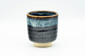 Japanese Teacup - Blue Hare's Fur Jet Black Glazed Yunomi - 170ml - Tezumi