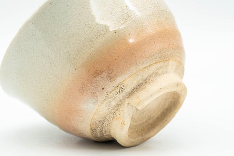 Japanese Teacups - Pair of Beige Pink Weathered Hagi-yaki Yunomi - 90ml - Tezumi