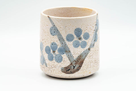 Japanese Teacups - Pair of Pink Floral Tsutsu-gata Yunomi - 170ml - Tezumi