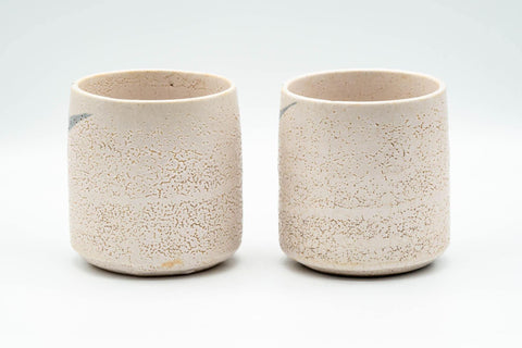 Japanese Teacups - Pair of Pink Floral Tsutsu-gata Yunomi - 170ml - Tezumi