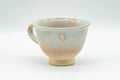 Japanese Teacup - Beige Gohonte Hagi-yaki Handled Yunomi - 140ml - Tezumi