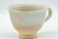 Japanese Teacup - Beige Gohonte Hagi-yaki Handled Yunomi - 140ml - Tezumi