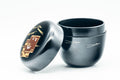 Japanese Natsume - Black Motifs Urushi Lacquer Matcha Tea Caddy - 100ml - Tezumi