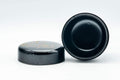 Tezumi — Japanese Natsume - Floral Geometric Black Lacquer Matcha Tea Caddy - 100ml — closeup of the finish
