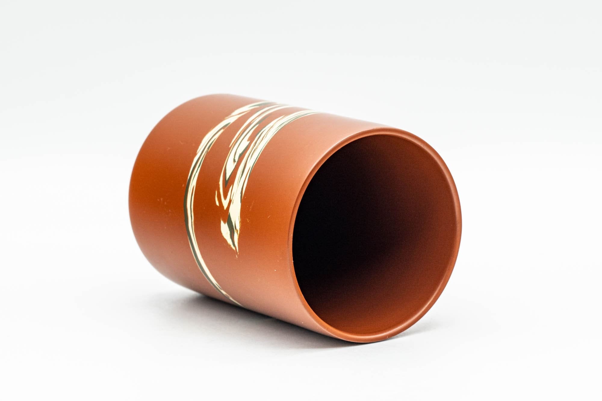 Japanese Teacup - Nerikomi Zigzag Tokoname-yaki Tsutsu-gata Yunomi  - 160ml