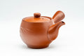 Japanese Kyusu - Bamboo Engraved Tokoname-yaki Debeso Teapot - 180ml - Tezumi