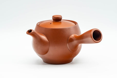 Japanese Kyusu - Bamboo Engraved Tokoname-yaki Debeso Teapot - 180ml - Tezumi