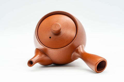 Japanese Kyusu - Bamboo Engraved Tokoname-yaki Debeso Teapot - 180ml - Tezumi