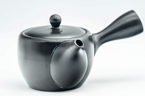 Japanese Kyusu - Black Kurodei Tokoname-yaki Teapot - 170ml - Tezumi
