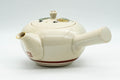 Tezumi — Japanese Kyusu - Golden Villagers Kutani-yaki Debeso Teapot - 300ml — side view showing the spout