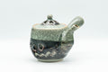 Japanese Tea Set - Obori Soma-yaki Double-walled Kyusu Teapot with 3 Yunomi Teacups - Tezumi