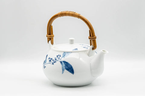 Japanese Dobin - Floral Arita-yaki Porcelain Debeso Teapot - 700ml - Tezumi