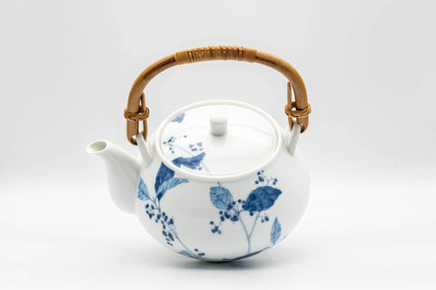 Japanese Dobin - Floral Arita-yaki Porcelain Debeso Teapot - 700ml - Tezumi