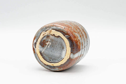 Japanese Teacup - Blue Orange Shino Glazed Yunomi - 100ml - Tezumi