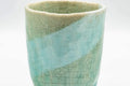 Japanese Teacup - Crazed Blue Green Glaze Wabi-Sabi Yunomi - 180ml - Tezumi