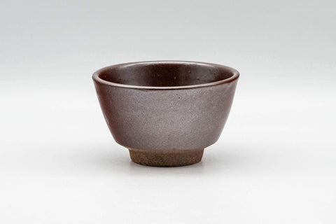 Japanese Teacup - Burgundy Red Glazed Yunomi - 80ml - Tezumi