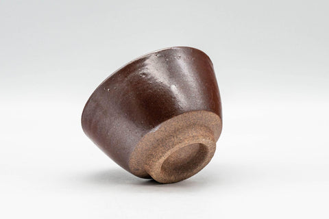 Japanese Teacup - Burgundy Red Glazed Yunomi - 80ml - Tezumi