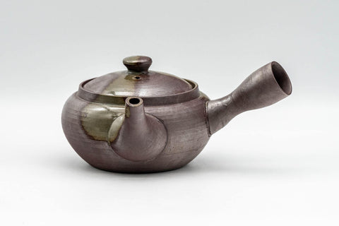 Japanese Kyusu - Ash Glazed Banko-yaki Teapot - 240ml - Tezumi