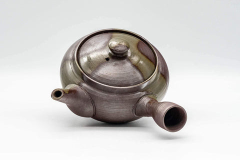 Japanese Kyusu - Ash Glazed Banko-yaki Teapot - 240ml - Tezumi