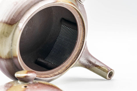 Japanese Kyusu - Ash Glazed Banko-yaki Teapot - 240ml - Tezumi