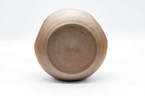 Japanese Kensui - Green Glazed Thumb Indented Water Bowl - 700ml - Tezumi