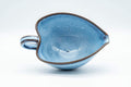 Tezumi — Japanese Yuzamashi - Blue Shino Glazed Ushirode Water Cooler - 150ml — tipped to show the interior