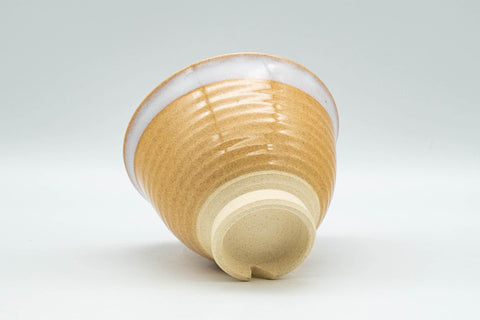 Japanese Teacup - Beige White Glazed Hagi-yaki Yunomi - 130ml - Tezumi